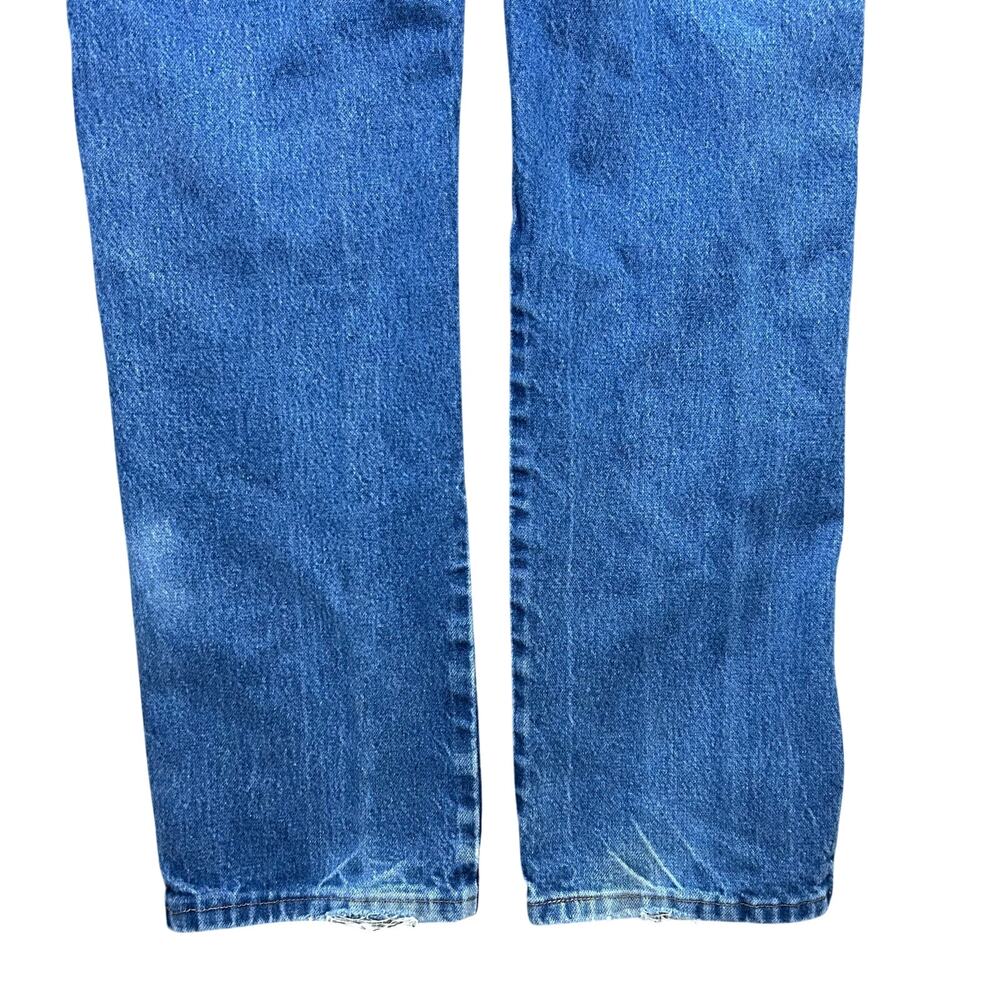 Vintage Wrangler 13MWZ Cowboy Cut Jeans 31x32 Western Blue Denim Pants Rodeo - Picture 4 of 7